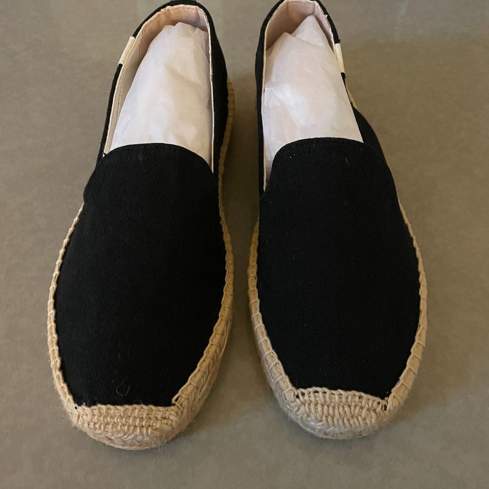 Soludos Canvas Platform Smoking Slipper